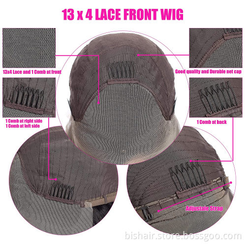10A Real Human Hair Natural Front Lace Wig Real Human Hair 13x4 Body Wavy Real Human Hair Suitable for Women 150% Density